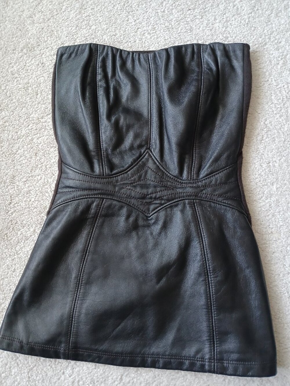 Sky XS Chocolate Brown Strapless Top